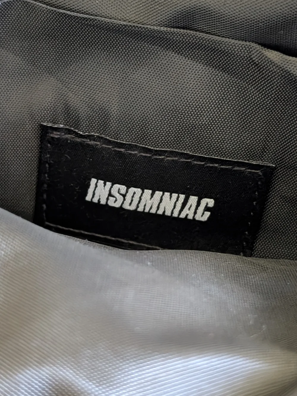 INSOMNIAC BRAND Black & White Plush Crossbody Bag